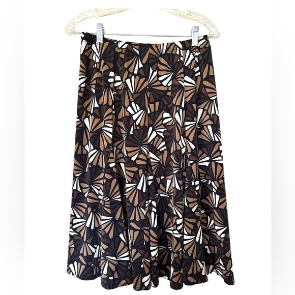 VTG Y2K CHICO’S M Midi Skirt Women Paisley Boho Liquid Fabric Whimsigoth festiva - Picture 1 of 9